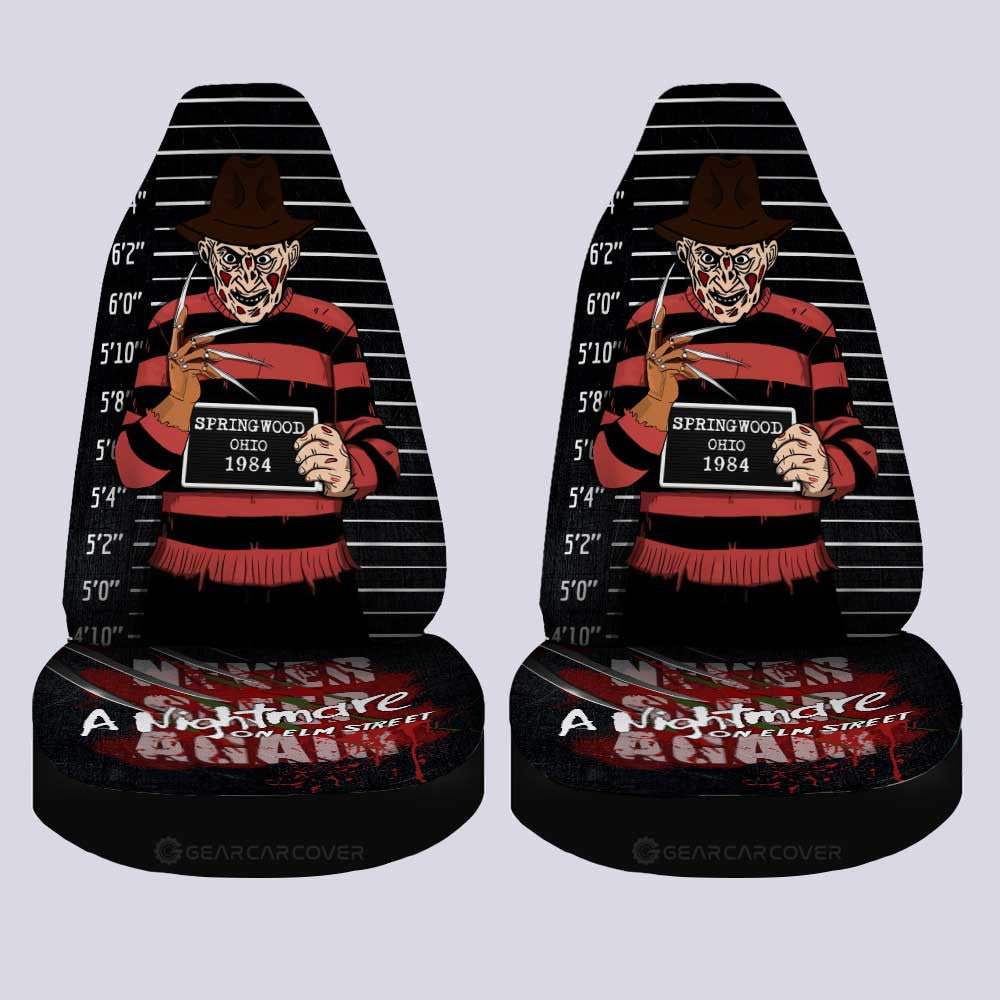 Freddy Krueger Car Seat Covers Custom Horror Characters Car Accessories