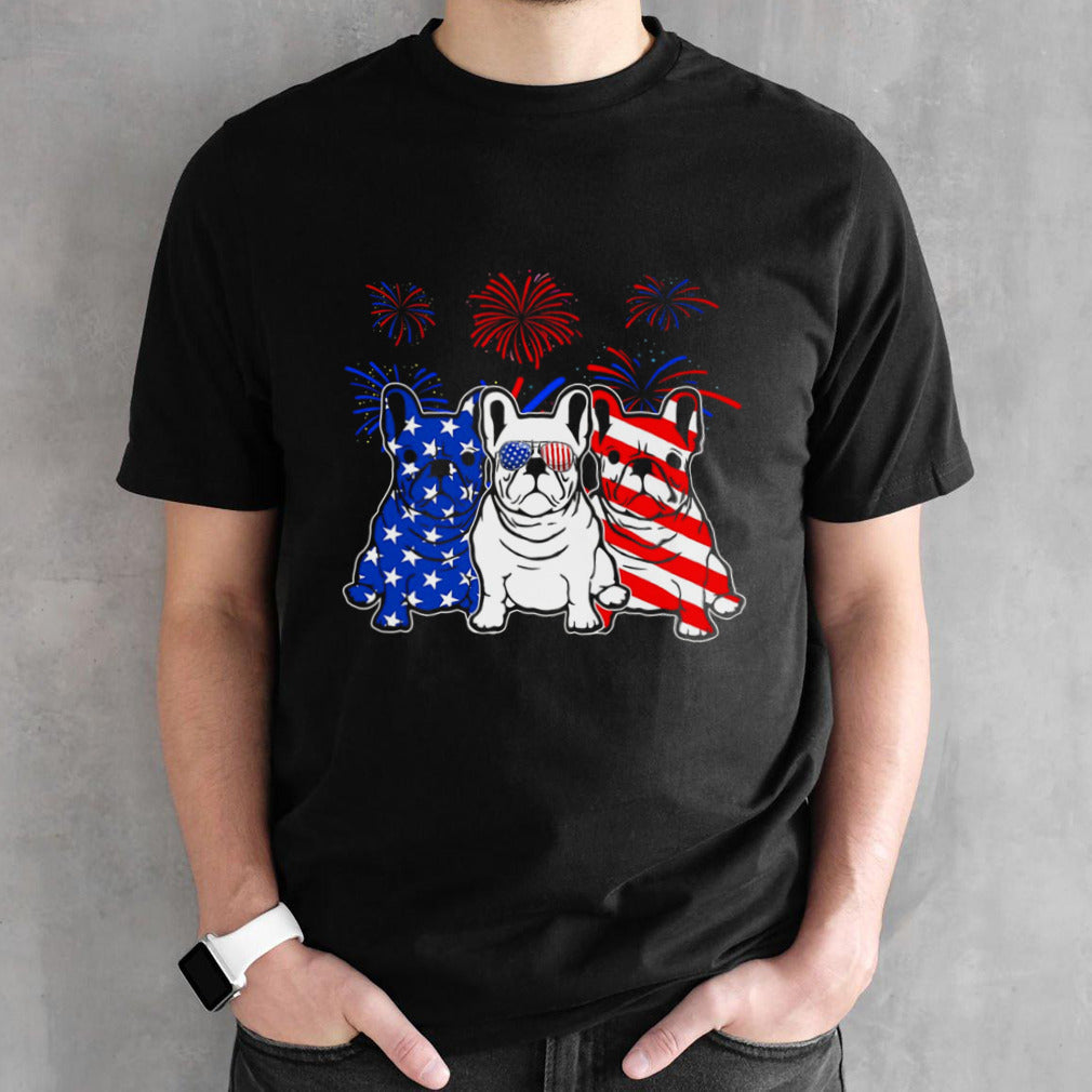 French Bulldog American Flag 4Th Of July Independence Day T Shirt