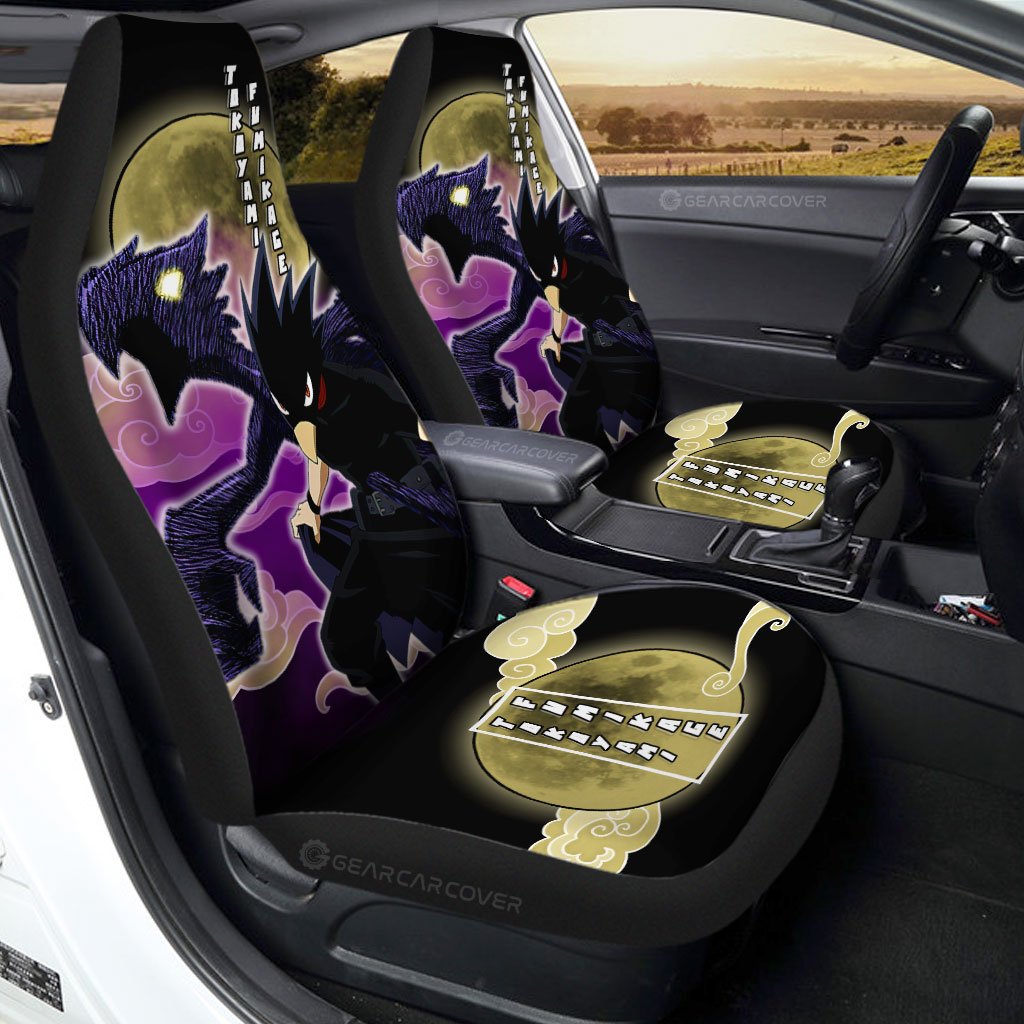 Fumikage Tokoyami Car Seat Covers Custom Anime My Hero Academia Car Interior Accessories