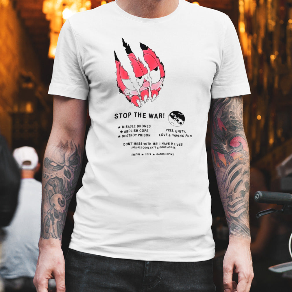 Garfield stop the war shirt