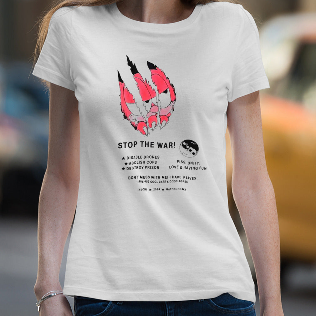 Garfield stop the war shirt
