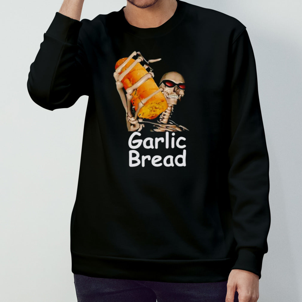 Garlic bread skeleton shirts