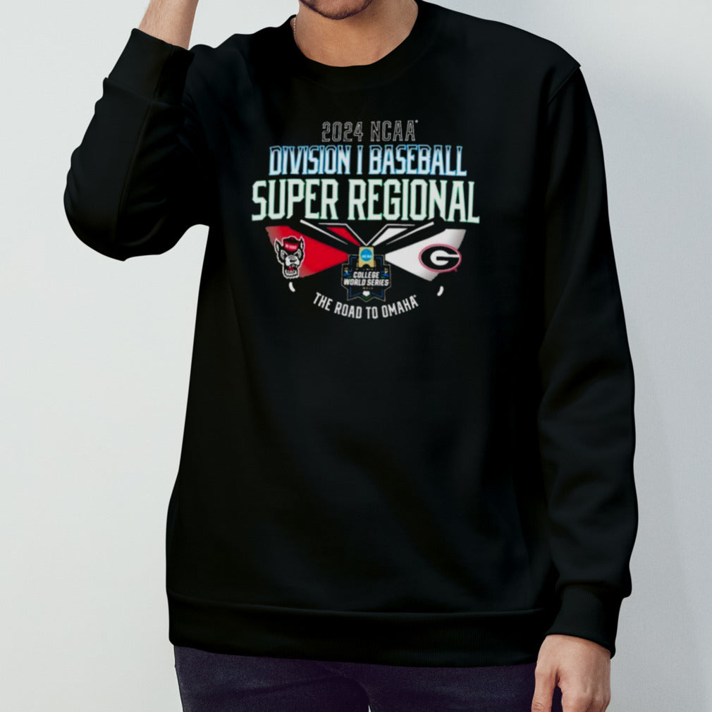 Georgia Vs NC State 2024 NCAA DI Baseball Super Regional the road to Omaha shirt