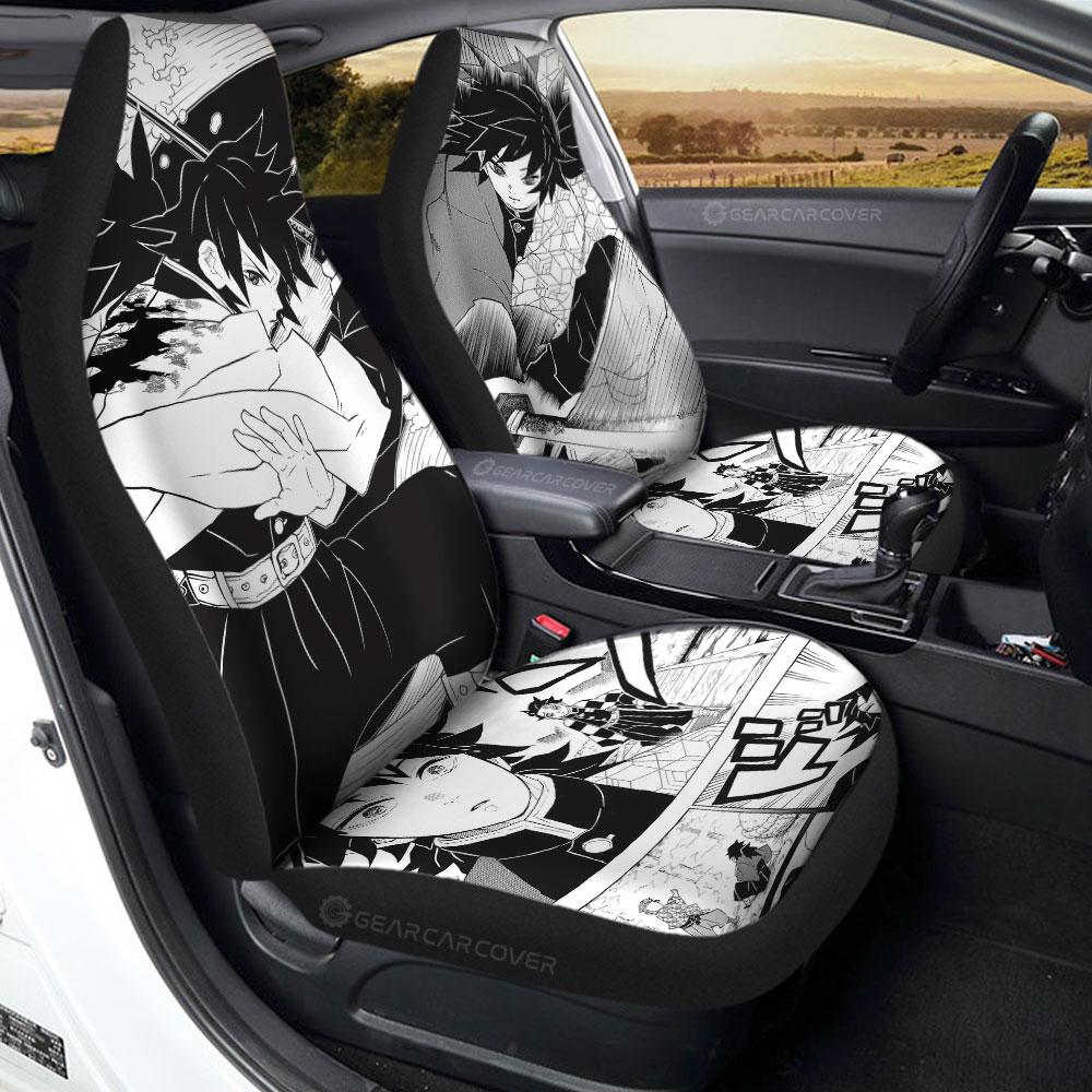 Giyuu Car Seat Covers Custom Kimetsu No Yaiba Manga Car Accessories