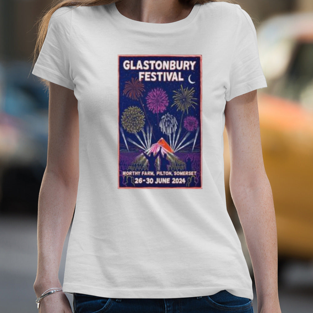 Glastonbury Festival June 26-30 2024 Worthy Farm Pilton Somerset Poster Shirt