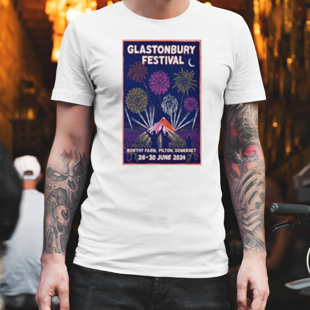 Glastonbury Festival June 26-30 2024 Worthy Farm Pilton Somerset Poster Shirt