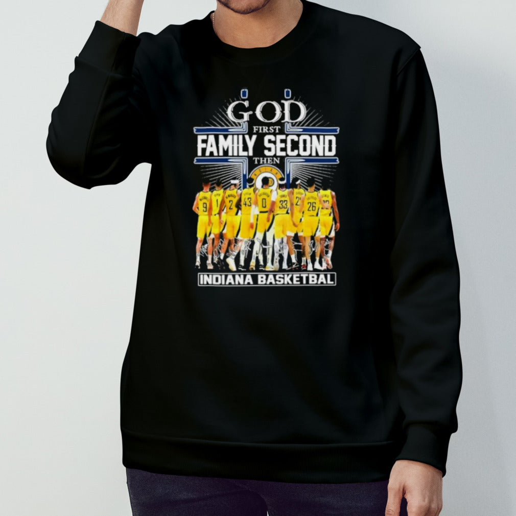 God First Family Second Then Indiana Pacers 2024 Eastern Conference Finals Signatures Shirt