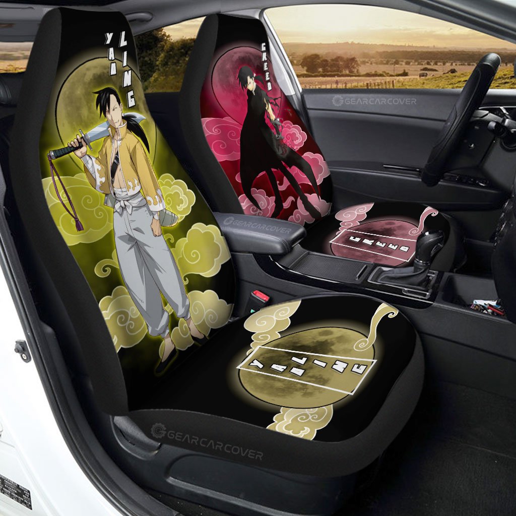 Greed And Ling Yao Car Seat Covers Fullmetal Alchemist Car Accessories