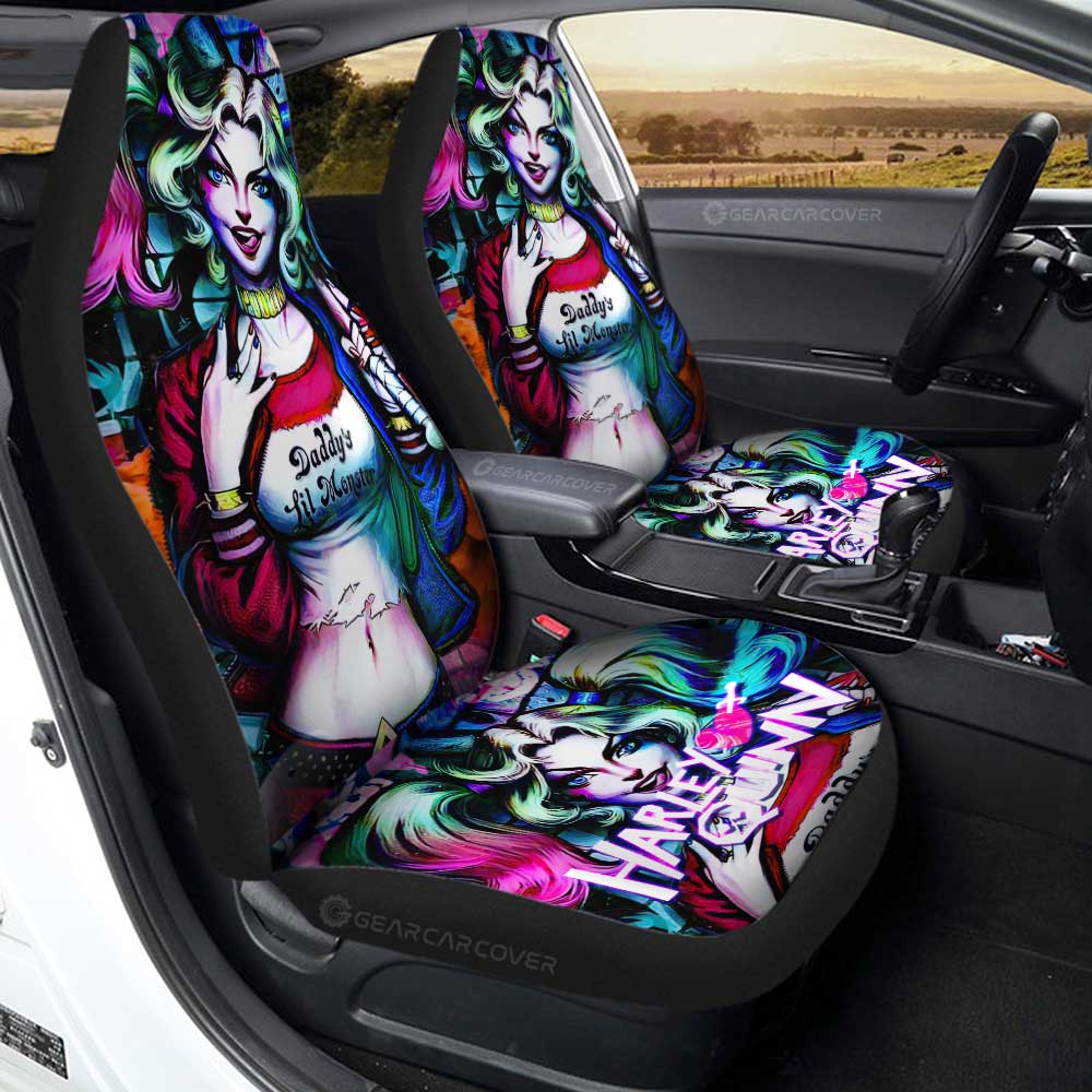 Harley Quinn Car Seat Covers Custom Movies Car Accessories