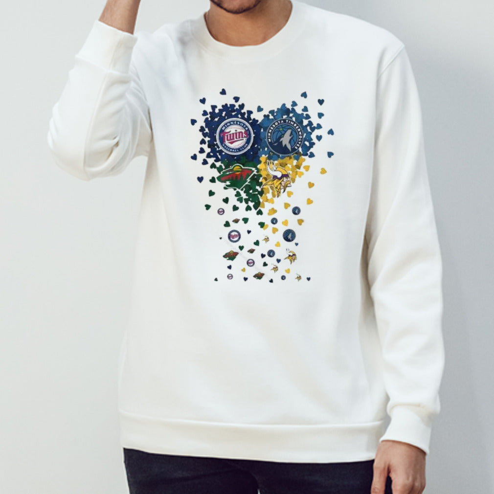 Heart Minnesota Sports Teams Logo Shirt