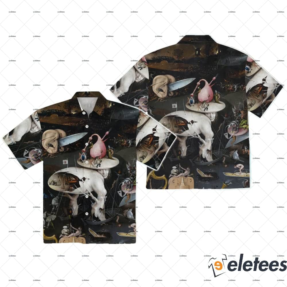 Hieronymus Bosch Coallared Hawaiian Shirt
