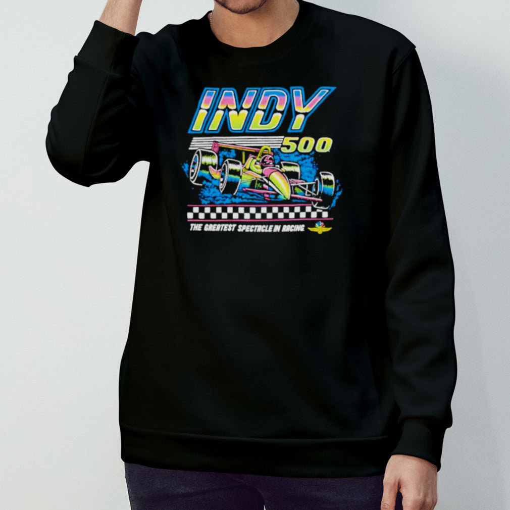 Indy 500 the greatest spectacle in racing neon shirt