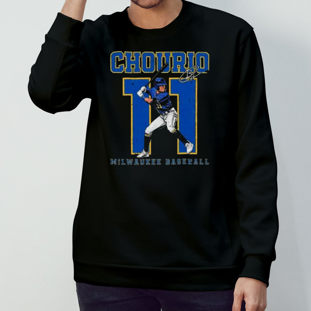 Jackson Chourio s#11 Milwaukee Brewers Baseball Signature Shirts