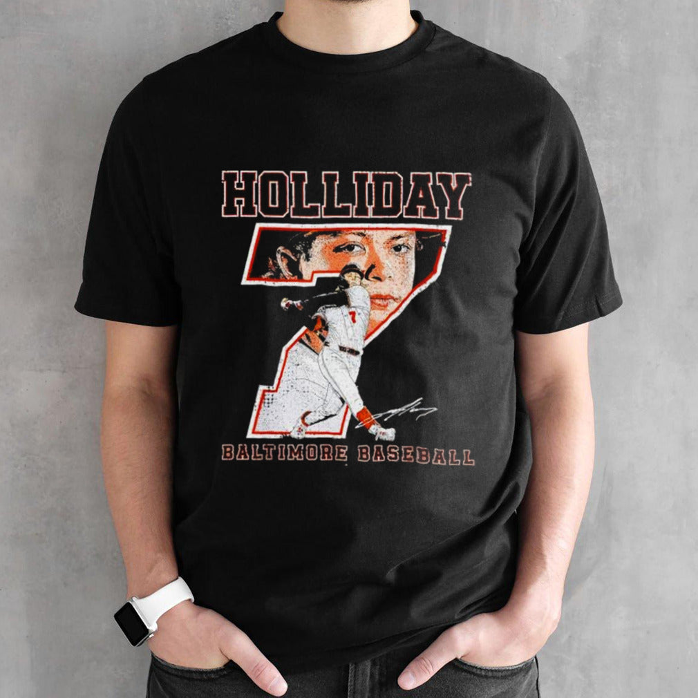 Jackson Holliday number 7 Baltimore Orioles signature shirts