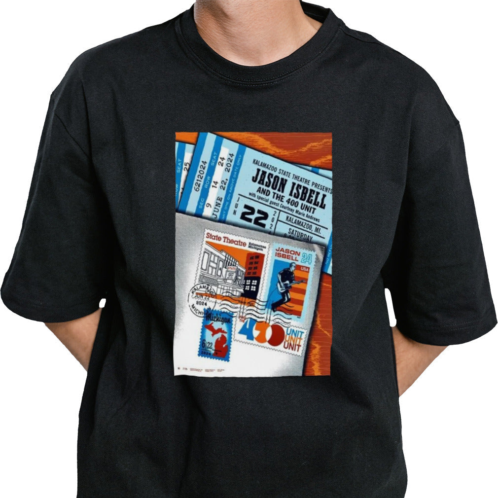 Jason Isbell And The 400 Unit Jun 22 2024 Kalamazoo State Theatre Kalamazoo MI Poster T Shirt