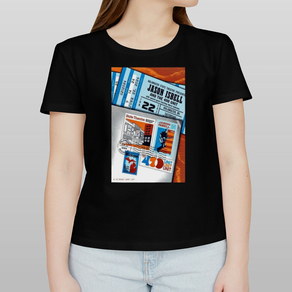 Jason Isbell And The 400 Unit Jun 22 2024 Kalamazoo State Theatre Kalamazoo MI Poster T Shirt