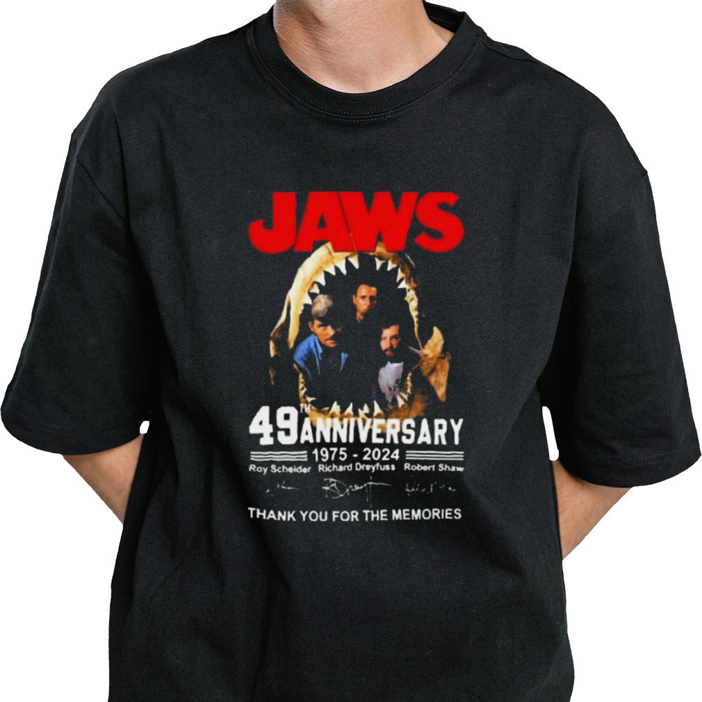 Jaws 49th Anniversary 1975 2024 Thank You For The Memories Signatures shirt