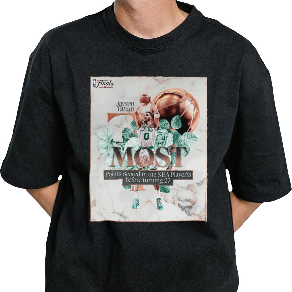 Jayson Tatum Boston Celtics The Most Scored NBA Playoff 2024 T-Shirt