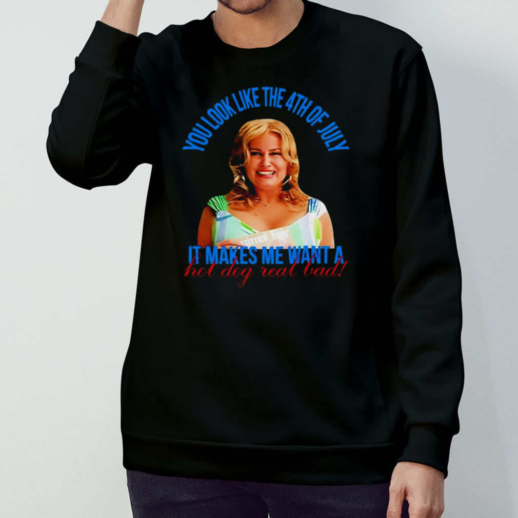 Jennifer Coolidge you look like the 4th of july shirt