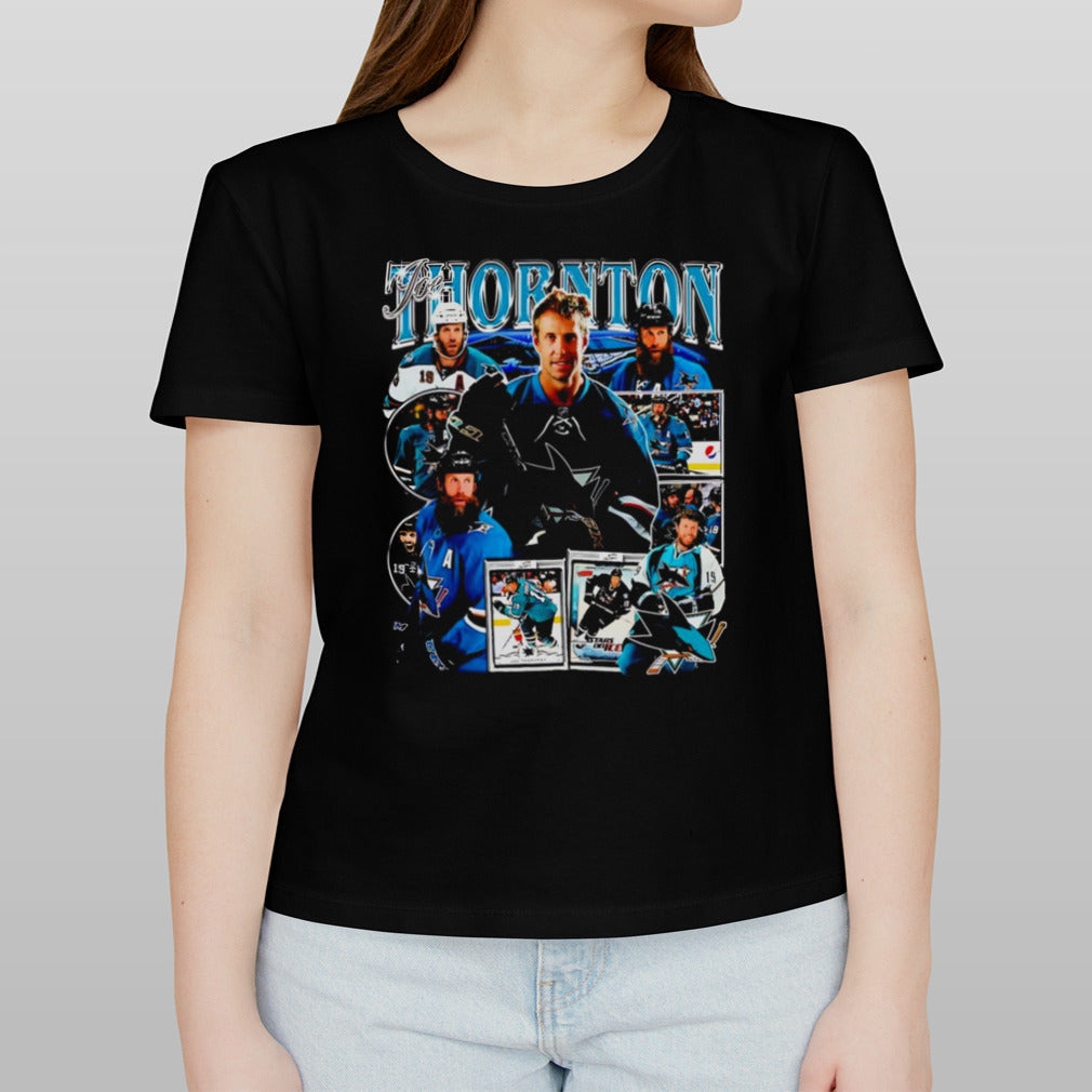 Joe Thornton San Jose Sharks Retro Hockey Jersey Shirt