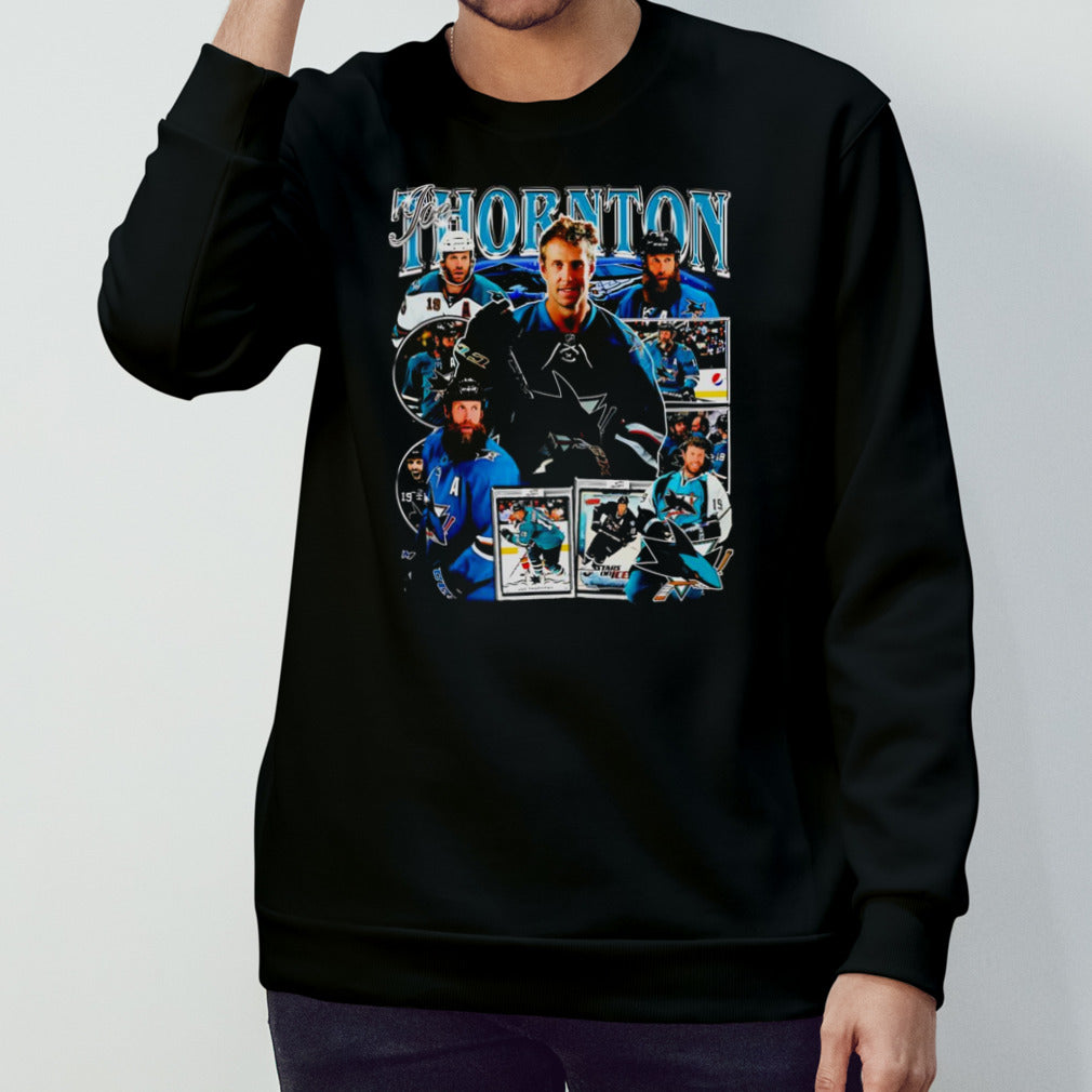 Joe Thornton San Jose Sharks Retro Hockey Jersey Shirt