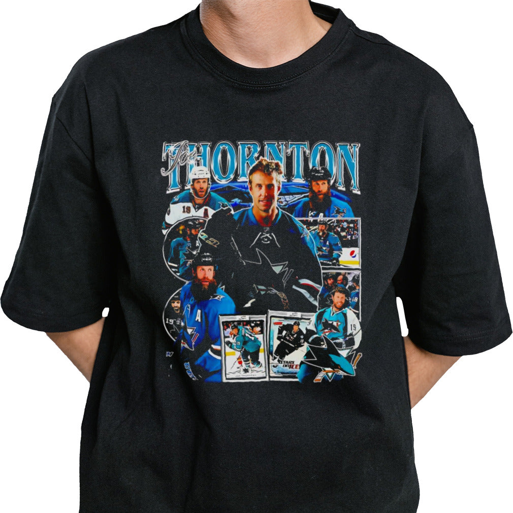 Joe Thornton San Jose Sharks Retro Hockey Jersey Shirt