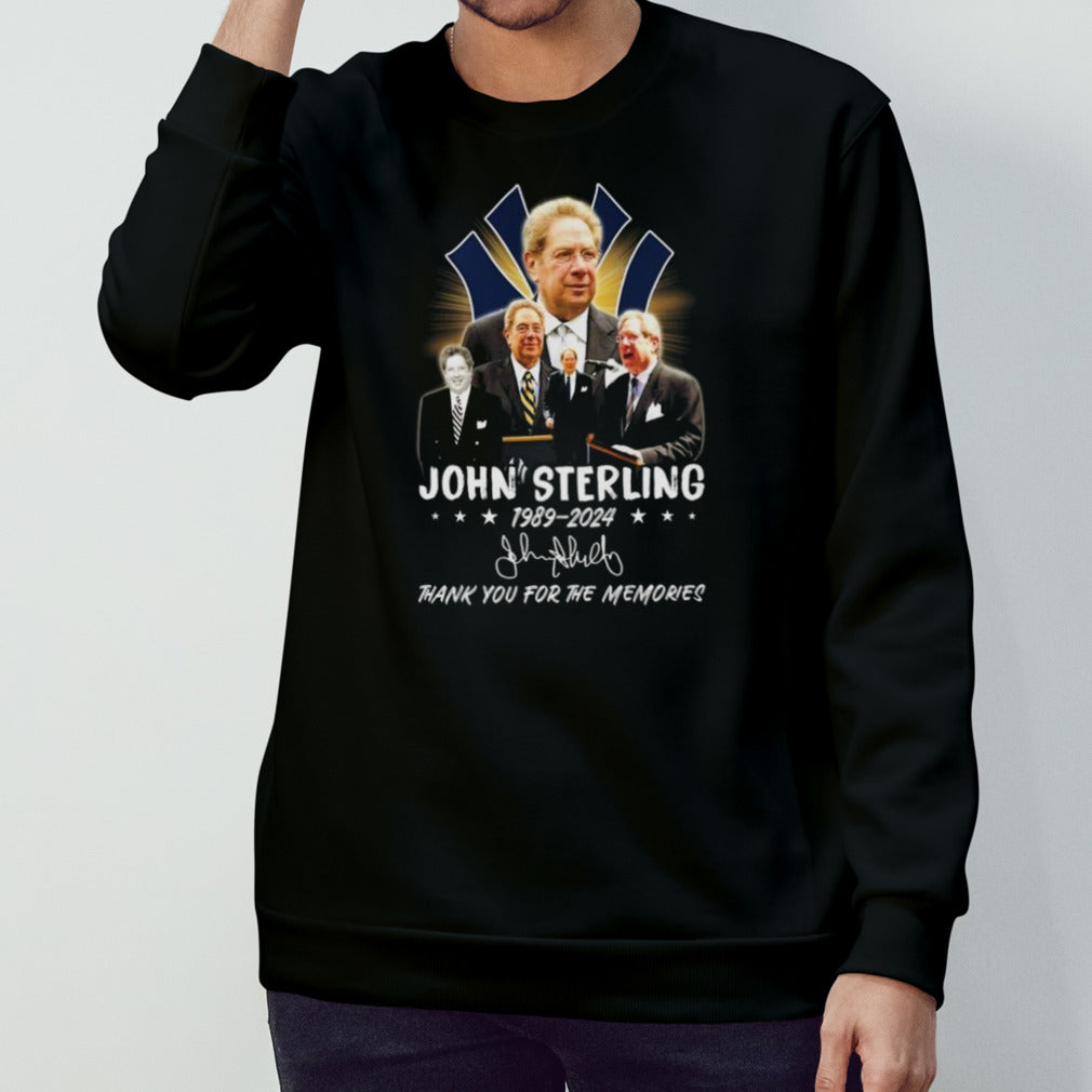 John Sterling 1989-2024 Thank You For The Memories Signature Shirts