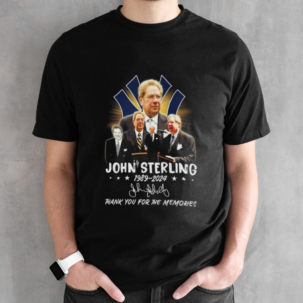 John Sterling 1989-2024 Thank You For The Memories Signature Shirts