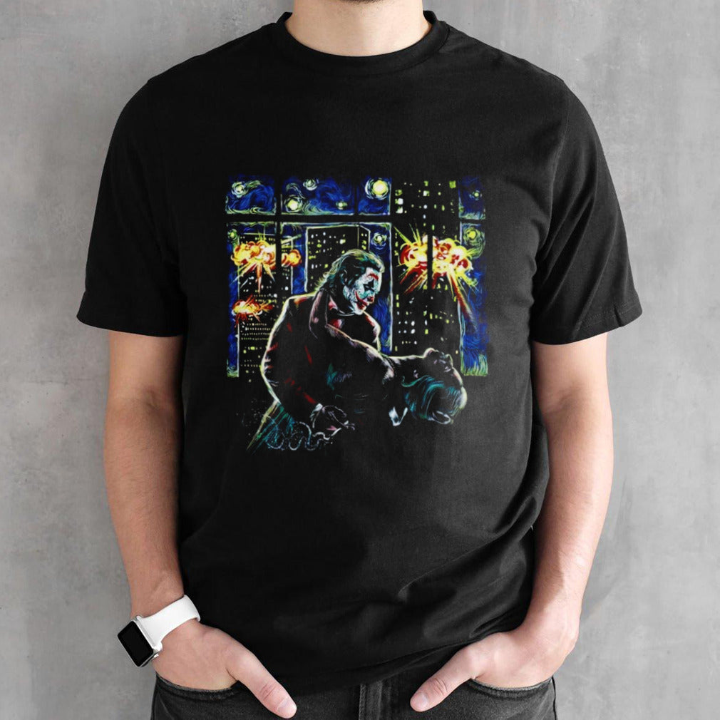 Joker and Harley starry clown shirts