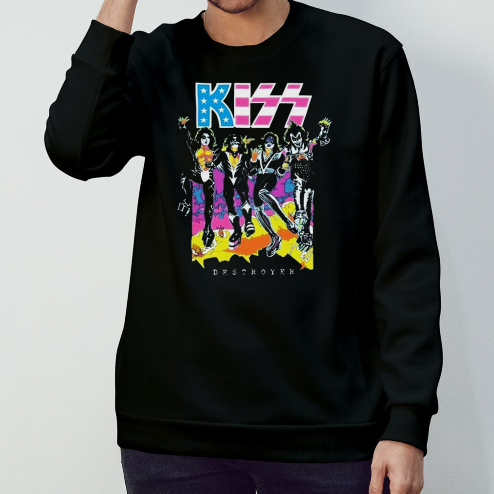 KISS Destroyer Flocked Blacklight Limited Edition Shirt