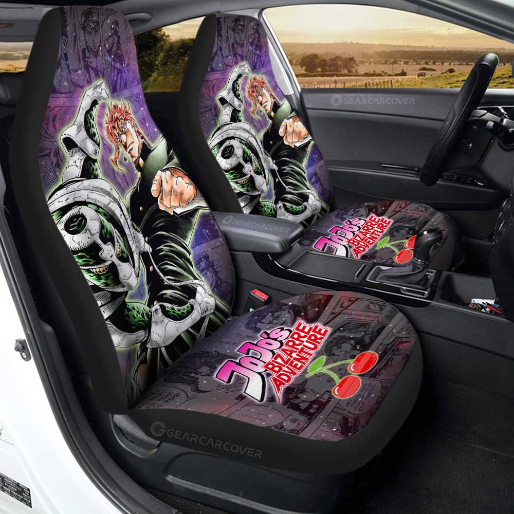 Kakyoin Noriaki Car Seat Covers Custom JJBA Anime Car Accessories
