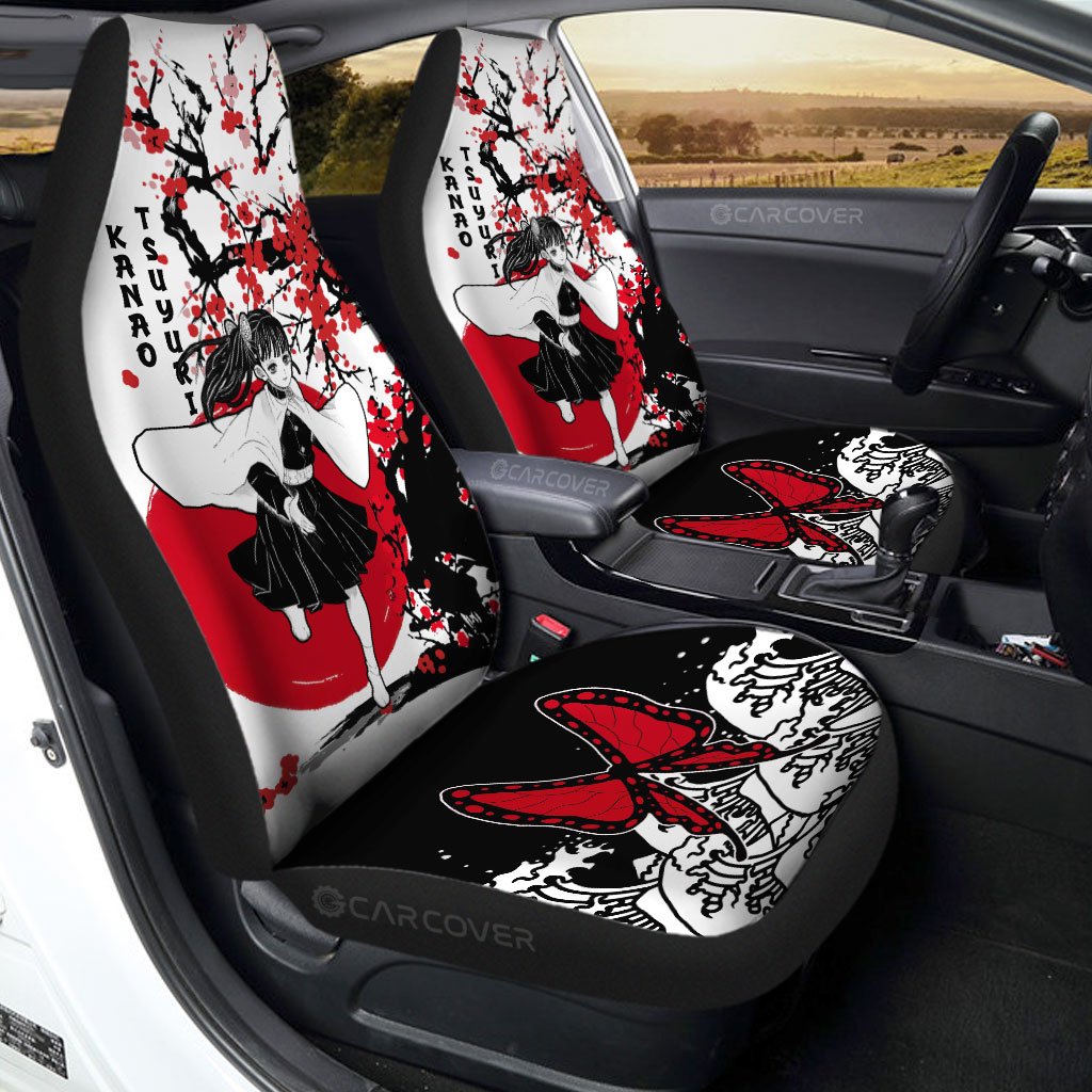 Kanao Car Seat Covers Custom Japan Style Demon Slayer Anime Car Accessories