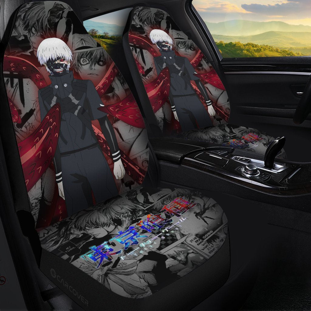 Kaneki Ken Kagune Car Seat Covers Custom Anime Tokyo Ghoul Car Accessories