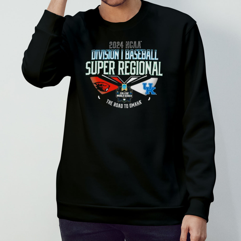 Kentucky Vs Oregon State 2024 NCAA DI Baseball Super Regional the road to Omaha shirt