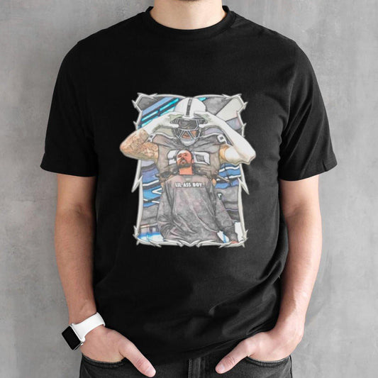 Las Vegas Raiders Maxx Crosby Wearing lil ass boy shirts