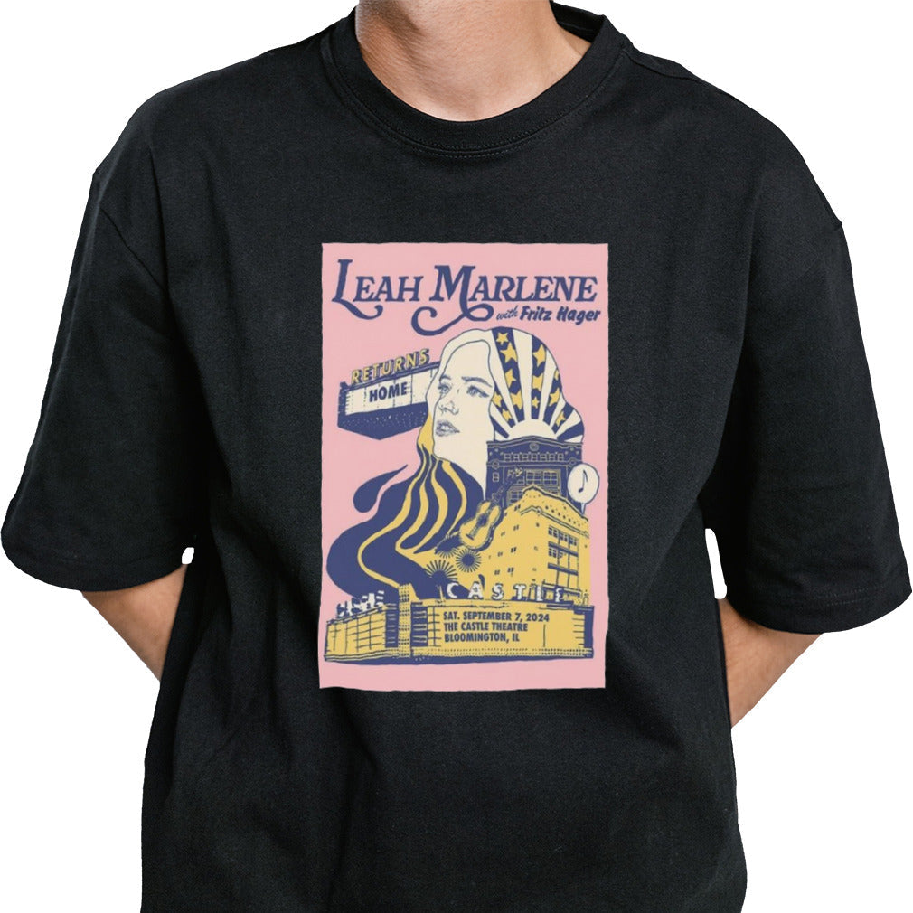 Leah Marlene Sept 7 2024 Castle Theatre Bloomington IL Poster shirt