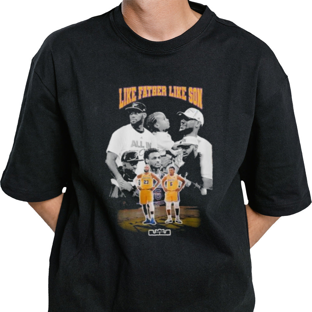 Lebron James And Bronny James Like Father Like son shirt