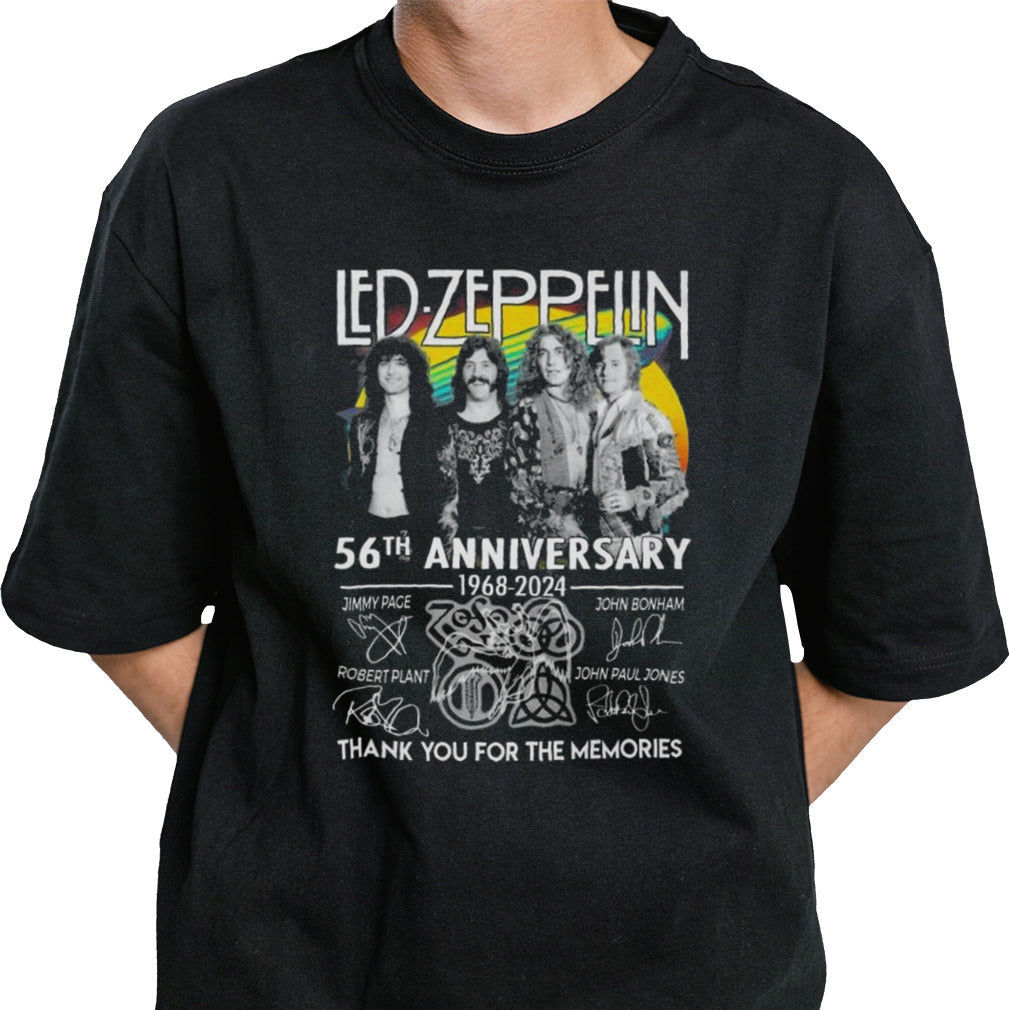 Led Zeppelinaca 56th Anniversary 1968-2024 Thank You For The Memories Signatures Shirt