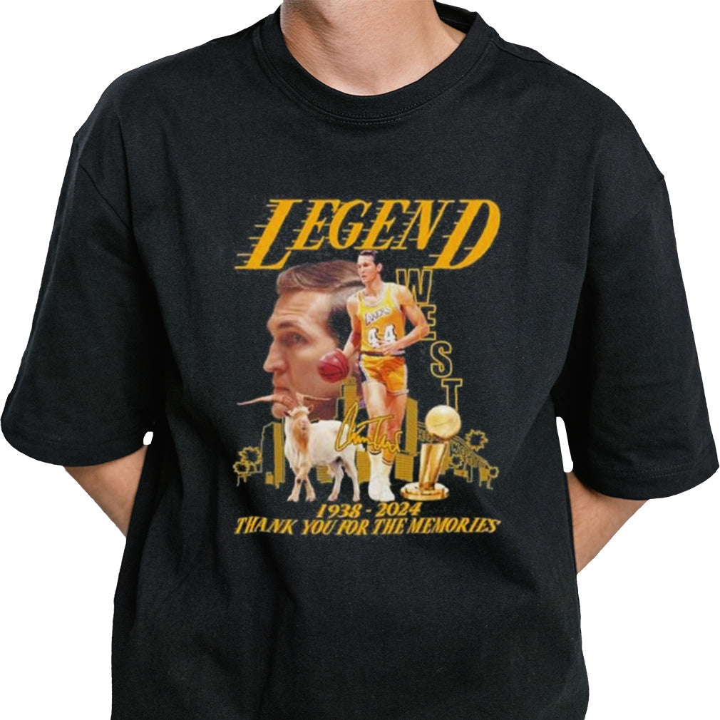 Legend 44 Jerry West Thank You For The Memories Signature Shirt