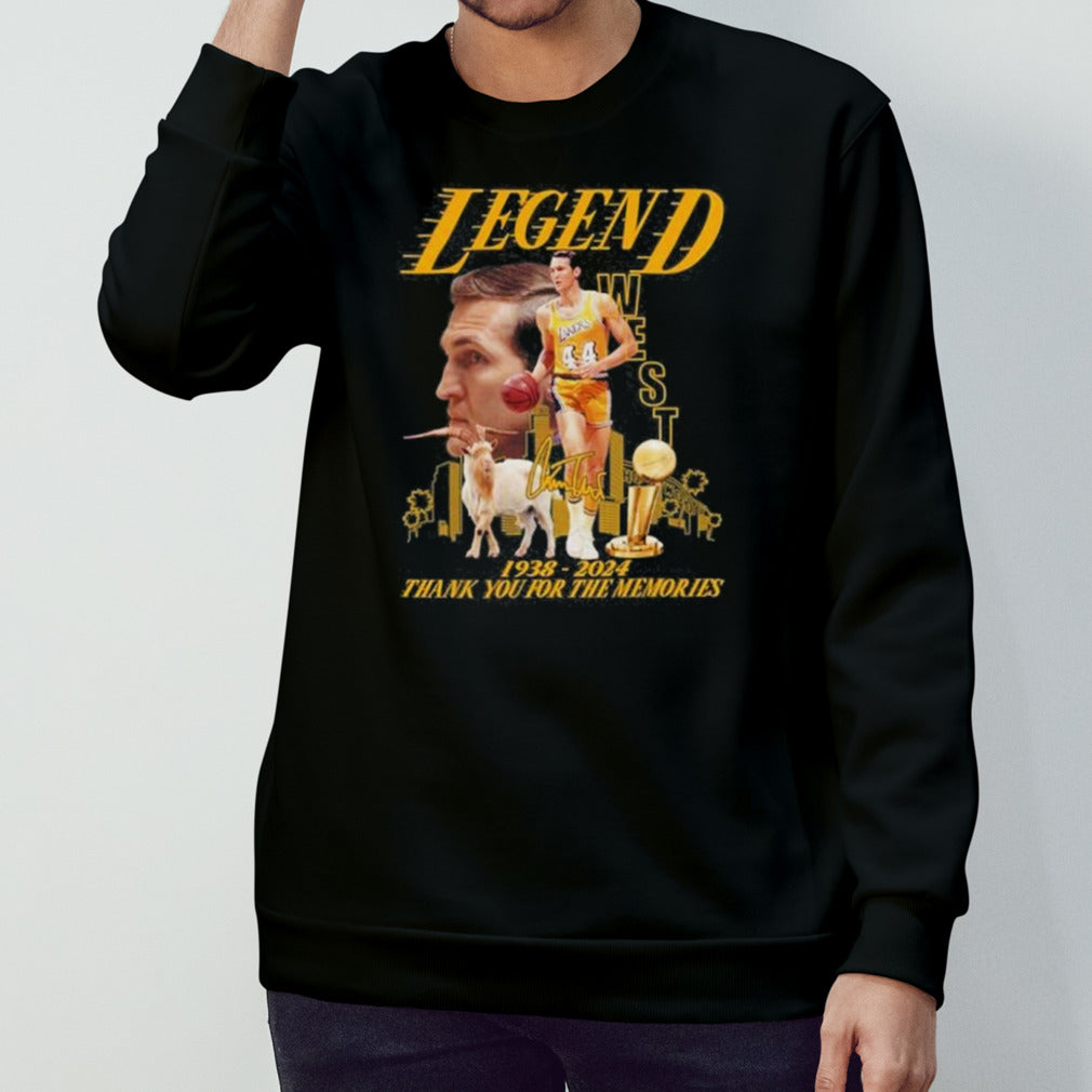 Legend 44 Jerry West Thank You For The Memories Signature Shirt