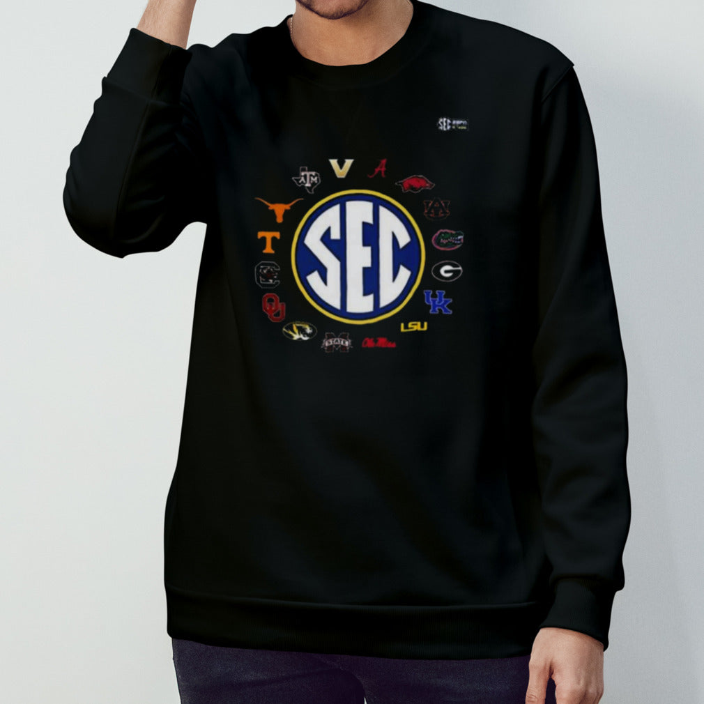 Logos of 2024 southeastern conference teams shirt