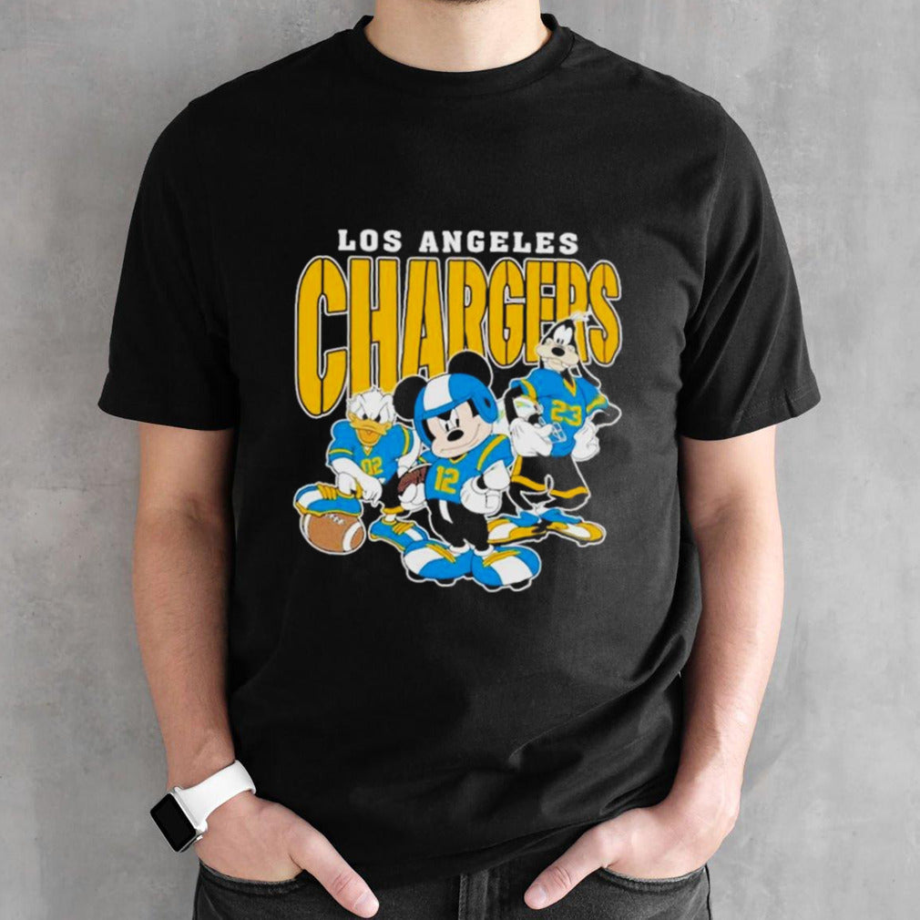 Los Angeles Chargers Mickey Donald Duck And Goofy Football Team 2024 T-shirts