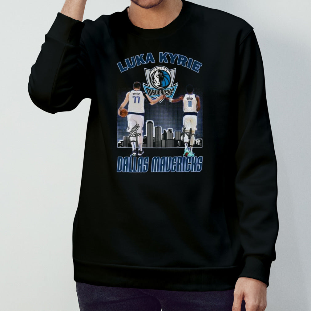 Luka Kyrie Dallas Mavericks Skyline Signatures Shirt