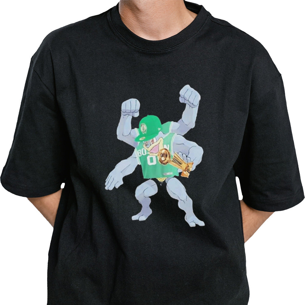 Machamp Pokemon x Boston Celtics Collaborations NBA Finals 2024 Champions Merchandise T-Shirt
