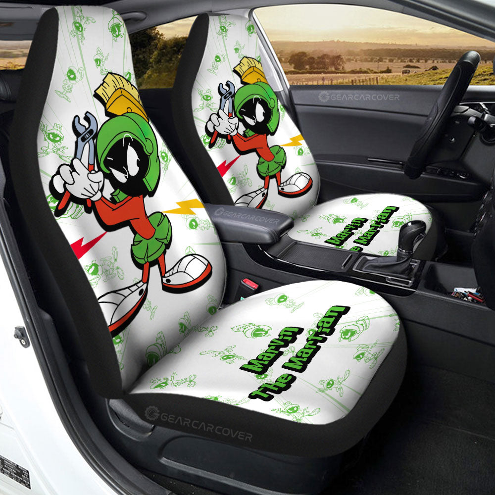 Marvin the Martian Car Seat Covers Custom Cartoon Car Accessories