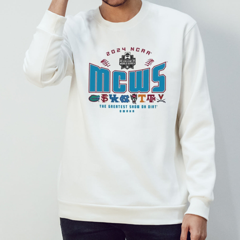Men’s CWS 2024 NCAA The Greatest Show On Dirt Teams Shirt