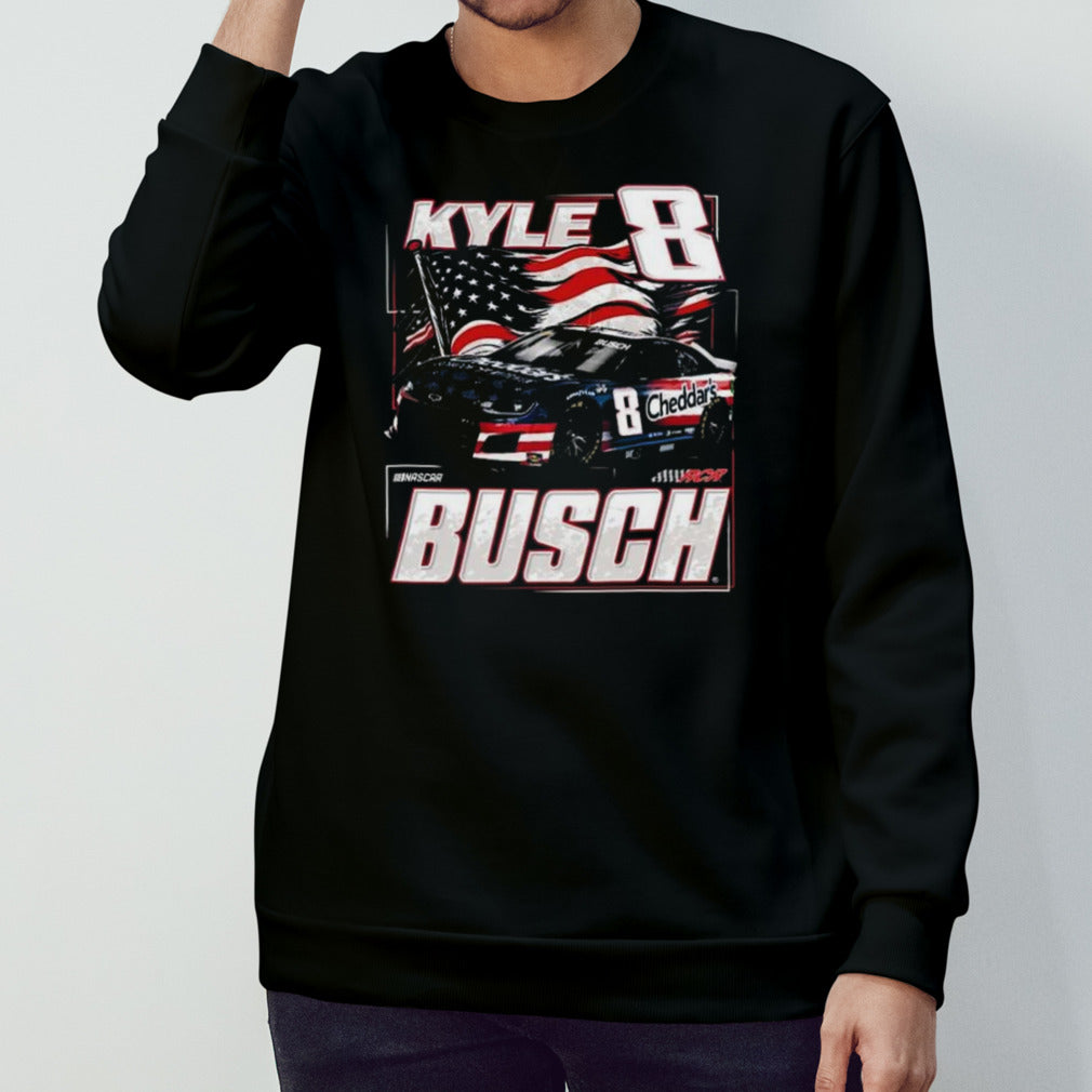Mens’s Kyle Busch Richard Childress Racing Team Collection Patriotic Paint Shirts