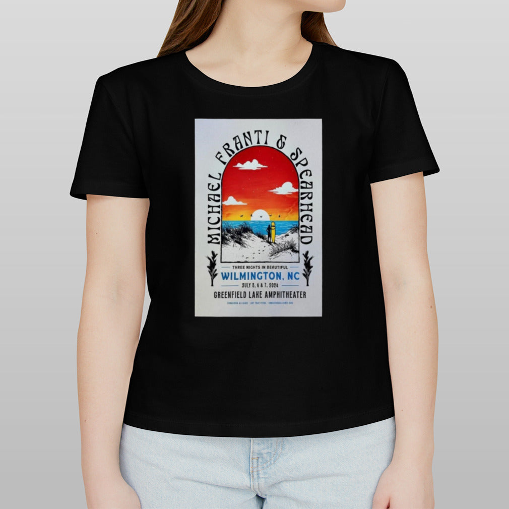 Michael Franti And Spearhead Jul 5-6 2024 Greenfield Lake Amphitheater Wilmington NC Poster Shirt