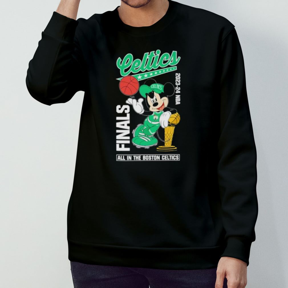 Mickey Mouse Boston Celtics 2023-2024 NBA Finals All In The Boston Celtics Shirt