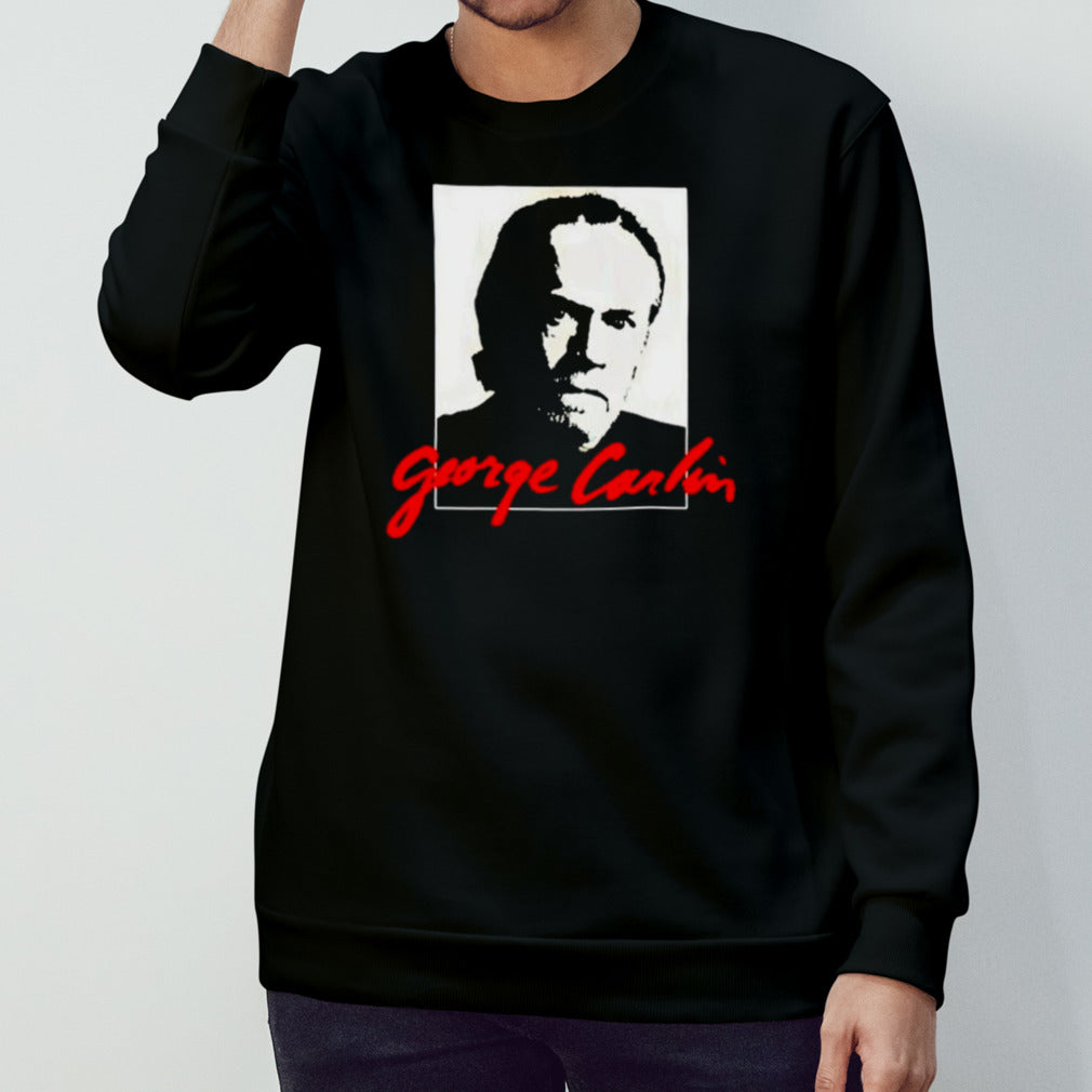 Mike Cessario wearing George Carlin shirts